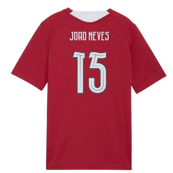 2026-2027 Portugal Training Jersey (Red) - Kids (Joao Neves 15)-SoccerKits Hub | Buy Soccer Jerseys Online